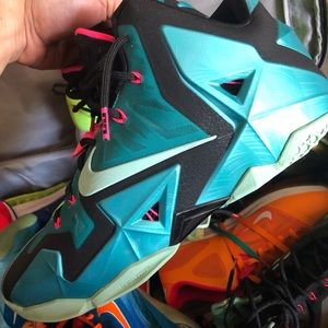Size 13 Lebron 10 South Beach.